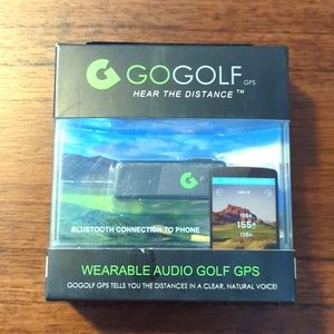 Go golf hat clip golf gps. For use with go golf app (free) audio gps. New in box